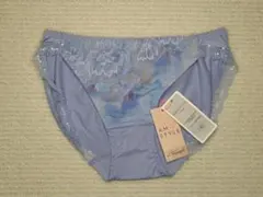 プ*︎様 Triumph ブルー 花柄 レース付き ショーツ M