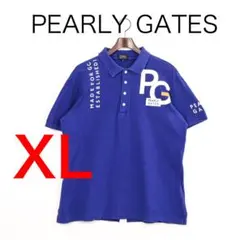 H6417◾️パーリーゲイツ　コットン　鹿子ポロシャツ