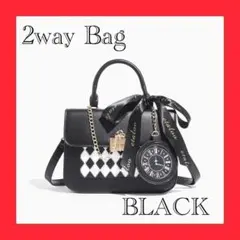 黒 ブラック 痛バッグ 痛バ アリス 鏡の国のアリス風 缶バッジ 可愛 メルヘン