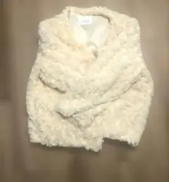 LOWRYS FARM ベージュ ファー風 ジャケット