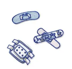 [未使用]水色ヘアクリップ3種まとめ