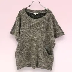 STYLEBASIC ドルマンスリーブ　半袖ニット　グレー　『M』