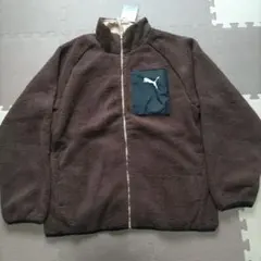 【新品未使用】プーマ　ボアフーディージャケット　リバーシブル ブラウン　US-M