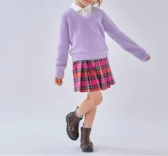 ケイトスペード　レイヤード風シャギーニットセーター　М（130-140）