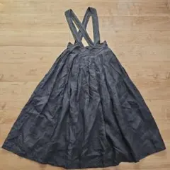 ☆agnes b.☆ブルーグレーリネンジャンパースカート☆美品３☆