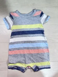 baby GAP ストライプロンパース 12-18ヶ月