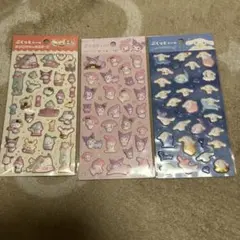 ダイソー　サンリオ　ぷくっとシール