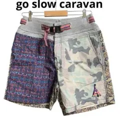 go slow caravan クレイジー柄 ハーフパンツ 3 総柄 迷彩のサムネイル
