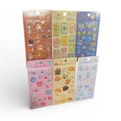 きゅるるんシール 喫茶アラモード ６点セット ブリュレ シェル ステンドグラス