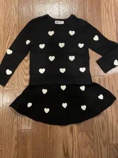 H&M ハート柄　スカート　(ニットはつきません)