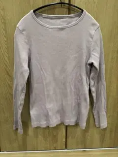 リブあみカットソー　無印
