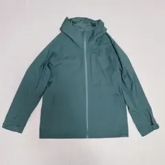【美品】UNIQLO◆ポケット大◆ブロックテックパーカ◆グリーン◆L