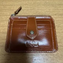 レザー コインケース カードケース ブラウン