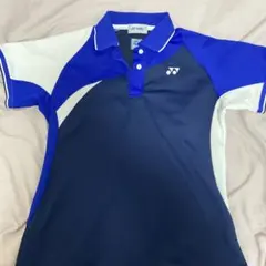 YONEX バドミントン ポロシャツ M 青/白