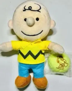 チャーリーブラウン　ベル　ぬいぐるみ　もちもちキーホルダー
