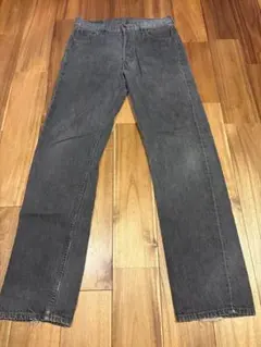 90s USA製 Levi’s 501 0658 先染めブラック W30