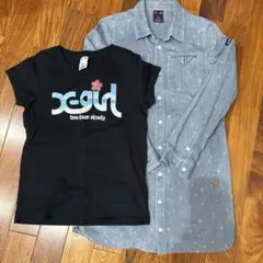 【最終値下げ】Xgirl 沖縄限定 Tシャツとデニムワンピース セット