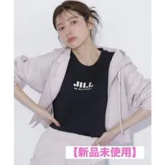 JILLSTUART 刺繍ロゴTシャツ オーガニックコットン ブラック Mサイズのサムネイル