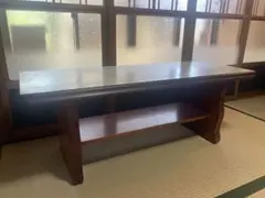 B-2 座卓 文机 和家具 栓 セン 折りたたみ脚 ローテーブル 昭和レトロ