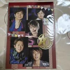嵐 ARASHI シール付きメモ 、21カットシール