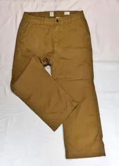 【ワンシーズン着用】⚫GAP ワイドレッグ　32インチ ブラウン チノパン