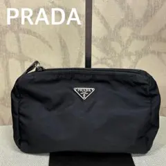 プラダ　PRADA 三角プレート ナイロン アクセサリー　ポーチ　イタリア製O