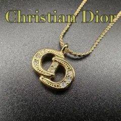 極美品✨　Dior　ネックレス　CD ロゴ　ラインストーン　希少　刻印　2018のサムネイル