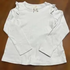 Petit main ライトグレー 長袖カットソー 120