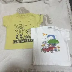 イエロー・ホワイト Tシャツセット　2枚