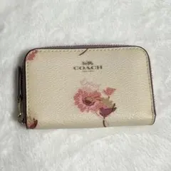 COACH 花柄 コインケース 小銭入れ カードケース