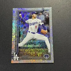 佐々木朗希 2025 Topps SHIMMER パラレル ルーキーカード