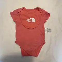 65【ノースフェイス】THE NORTH FACE ピンクロンパース　サイズ70