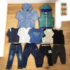 男の子まとめ売り　100 110 裏地あったかパンツ