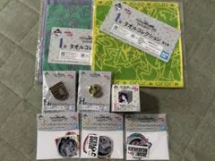 一番くじジョジョの奇妙な冒険 K賞 ルービックキューブ タオルピンズグッズセット