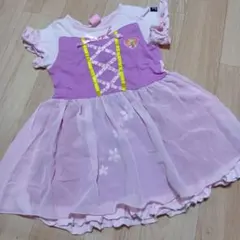 ラプンツェル風ピンクワンピース 半袖