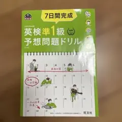 7日間完成英検準1級予想問題ドリル : 文部科学省後援