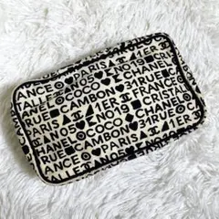 【美品✨️】 CHANEL シャネル キャンバス バイシーライン コスメポーチ