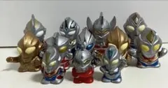 優良 即日対応 ウルトラマン 指人形 ソフビ フィギュア 12体セット売り