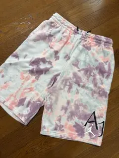 Jordan AJロゴ付きタイダイ柄ハーフパンツ (kidsXL)