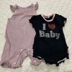 女の子用　ロンパース　70cm コンビミニ&アイラブベビー　2着セット！