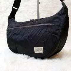 美品✨Porter ラウンド ショルダーバッグ 三日月 ハーフムーン バナナ