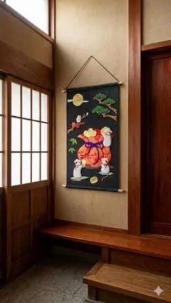 らいおんくま様専用☆ちりめん細工 睡蓮の花 押絵タペストリー - メルカリ