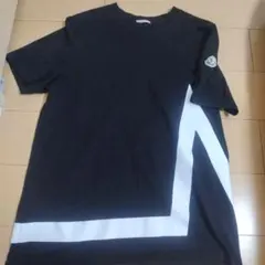 極美品 MONCLER Tシャツ ロゴワッペン プリント 黒 XS - メルカリ