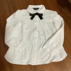 COMME CA ISM リボン付き長袖シャツ 110cm