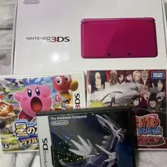 Nintendo 3DS ピンク 本体とゲームソフト3本セット