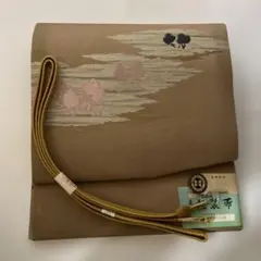 美品 マリット 軽装帯 ベージュ 帯締め付 簡単装着 和装高級 作り帯 風景のサムネイル