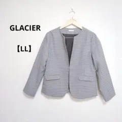GLACIER グラシア ノーカラージャケット セレモニー フォーマル 【LL】