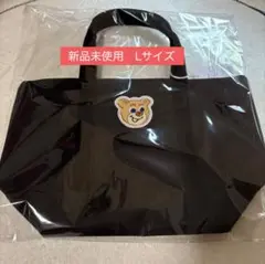 新品未開封 フェイラー オールドテディ ワッペントート 黒 Lサイズ