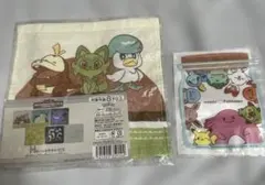 ポケモン 一番くじ　ハンドタオル ジッパーバッグ 2点セット 未開封 ミスドのサムネイル