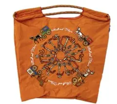 【新品未使用】ボールアンドチェーン　キーアンドキャリッジ M オレンジ　馬柄